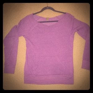 Off shoulder sweatshirt